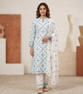 Sky Blue Georgette Mirror & Hand Thread